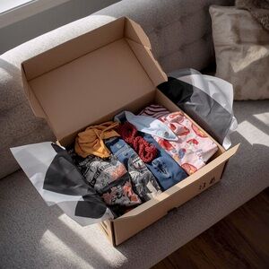 5lb mystery women’s (XS-M) clothing box with extras! Closet update, resell, gift